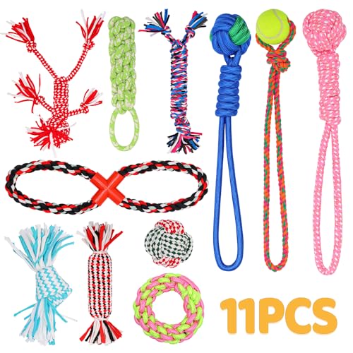 30% Off 11 Pack Heavy Duty Dog Rope Toys for Large & Medium Dogs