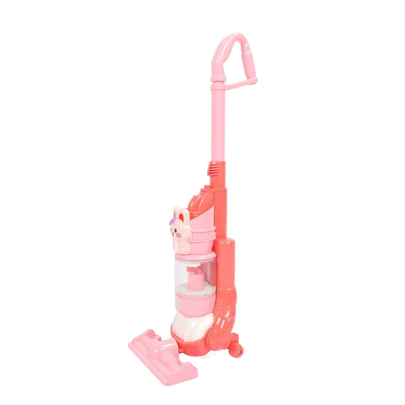 Aspirapolvere Elettrico Giocattolo per Bambini Ricarica USB Cartone Animato con Effetti Sonori per Giochi per Bambini 64 X 17,5 Cm (Coniglia)