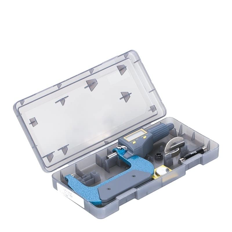 Micrómetro micrómetro digital 0-25/50/75 100mm 0.001mm Calibrador electrónico con LCD Pinza de despiadado exterior,Alta precisión(50-75mm)