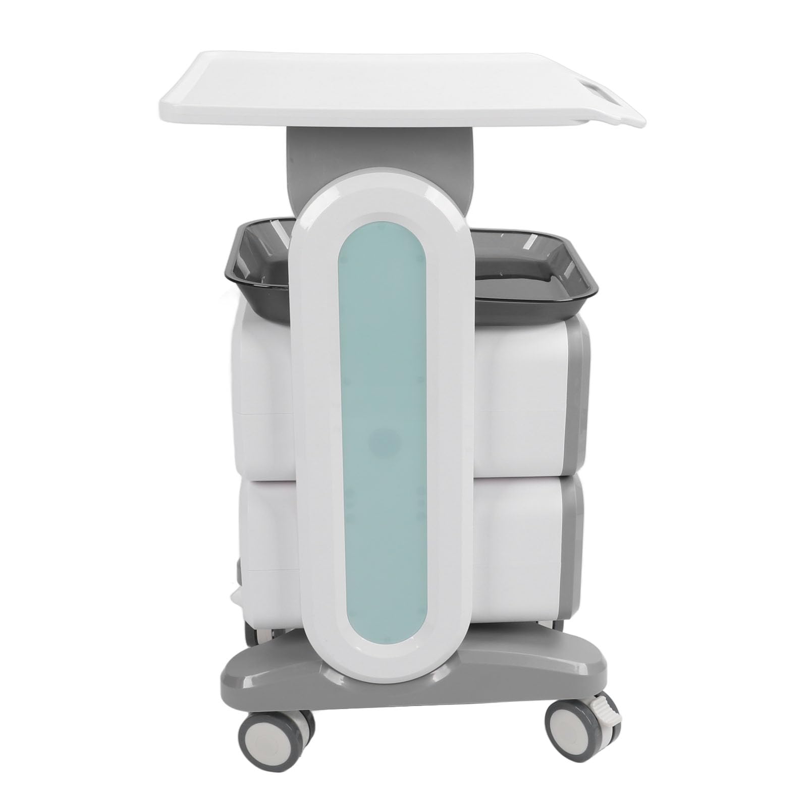 Carrello Medico Mobile con Doppi Cassetti, capacità di Carico di 50 Kg, Design Ergonomico, Ampio Spazio di Archiviazione, per Clinica del Salone di Bellezza
