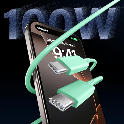 Image of Phone 17 16 Pro Max Charger Fast Charging,45W Phone 17 Charger Type C Chargers USB C Charge Block &10FT Long C Charging Cables Cord for Phones 17 /17 Pro / 17 Pro Max /Air /16 15 Pro Max,Green