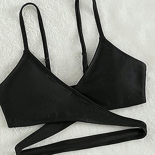 3 Pieces Girls Swimsuits Printed Bikini Bathing Suit Summer Swimwear with Cover Up (Green #2, 10-11 Years)3