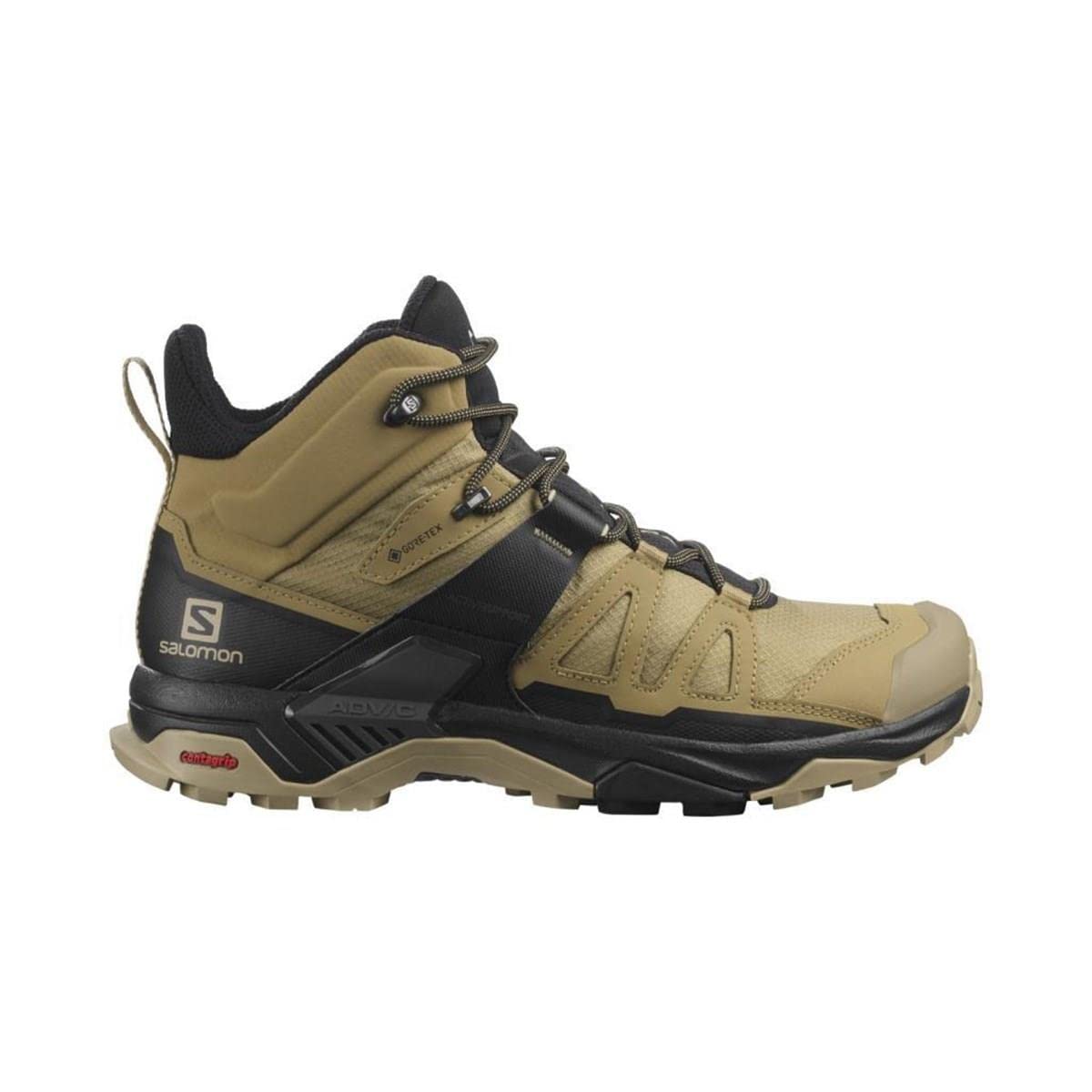 Salomon Mens Brown X Ultra 4 Mid GTX Hiking Shoe - 8 UK: Buy 