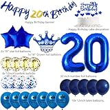 Zoom IMG-1 palloncini blu 20 anni compleanno