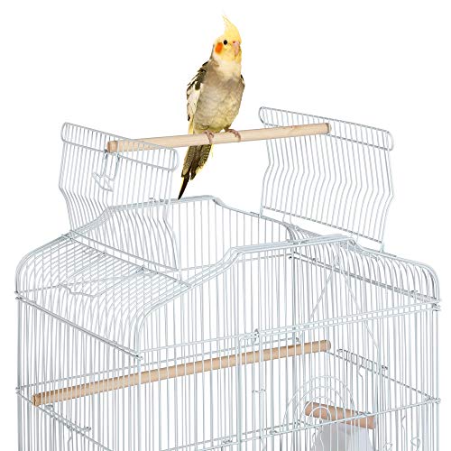 Yaheetech vogelbauer Vogelkäfig Vogelvoliere 46 x 36 x 92cm für wellensittich Finken, Kanarienvögel, Oben zu öffnen