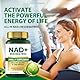 NAD+ Supplement, Resveratrol Softgels, UnterstüTzt Die Zellenergie Und -Reparatur, VitalitäT, Gesundes Altern, Hohe Absorption, 120 Softgels
