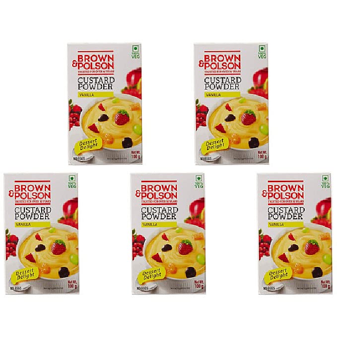 Pack Of 5 - Brown And Polson Custard - 100 Gm (7 Oz)
