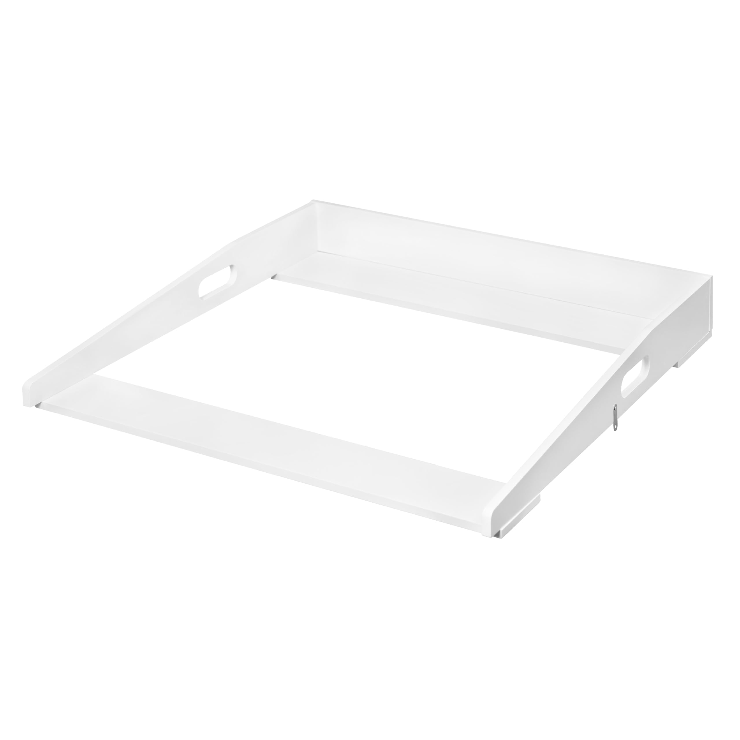WOLTU Wickelaufsatz universal, Wickeltischaufsatz für Kommode mit Tiefe 47,5–50 cm und Breite ab 70 cm, mit Seitenwänden, 70 x 10 x 75 cm, Weiß