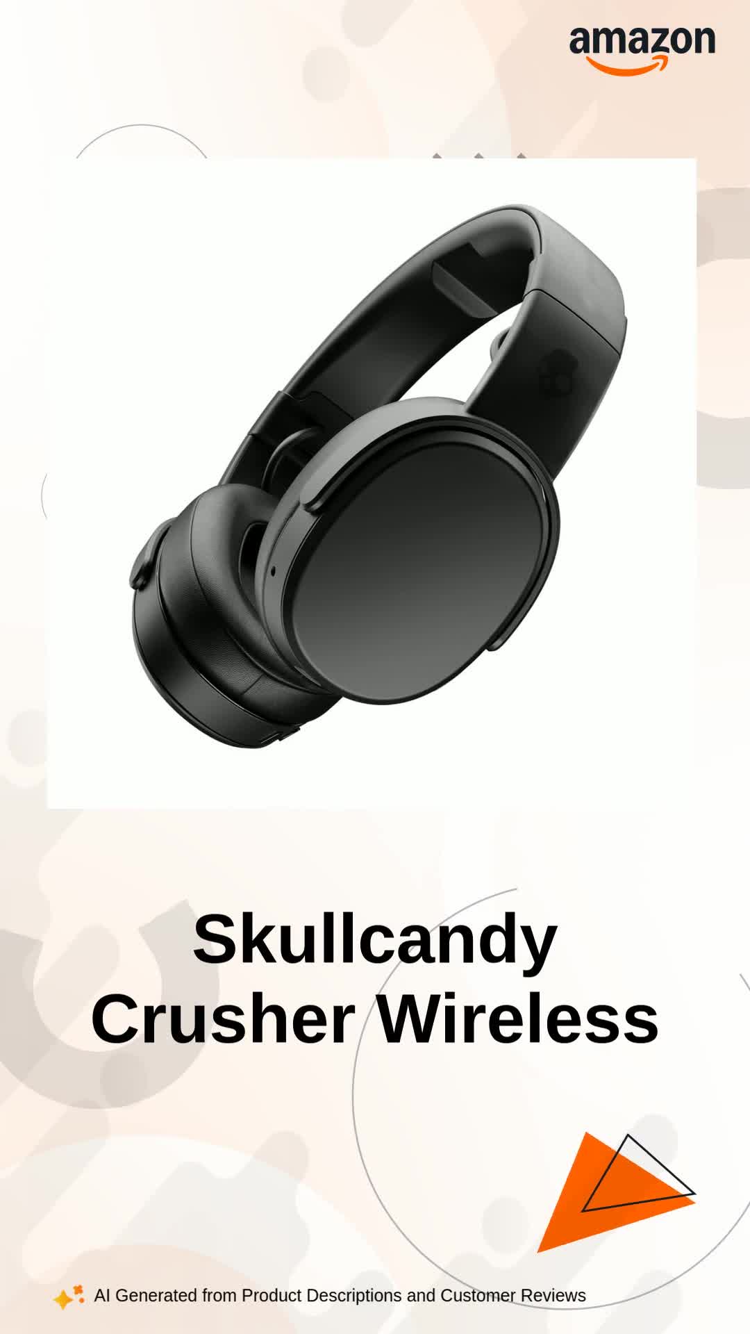 Skullcandy Crusher Wireless Over-Ear Bluetooth Headphones