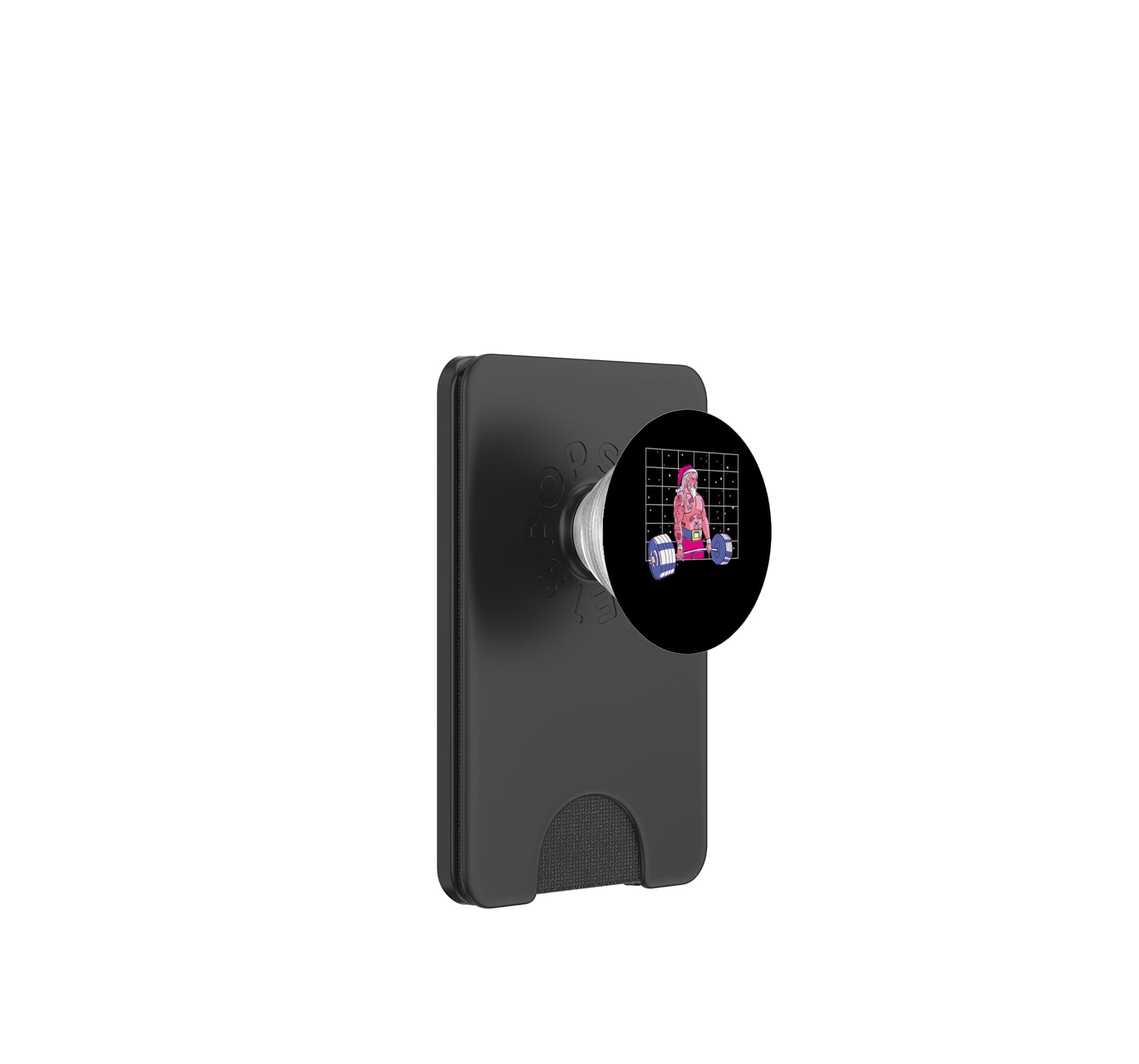 Santa Halterofilia Navidad Fitness Gimnasio Peso Muerto Navidad PopSockets PopWallet para MagSafe