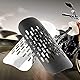 Keenso Motorrad Auspuff Hitzeschutzblech, Universal Motorrad Auspuff Schalldämpfer Hitzeschild Edelstal Hitzeschild mit Montageklammern