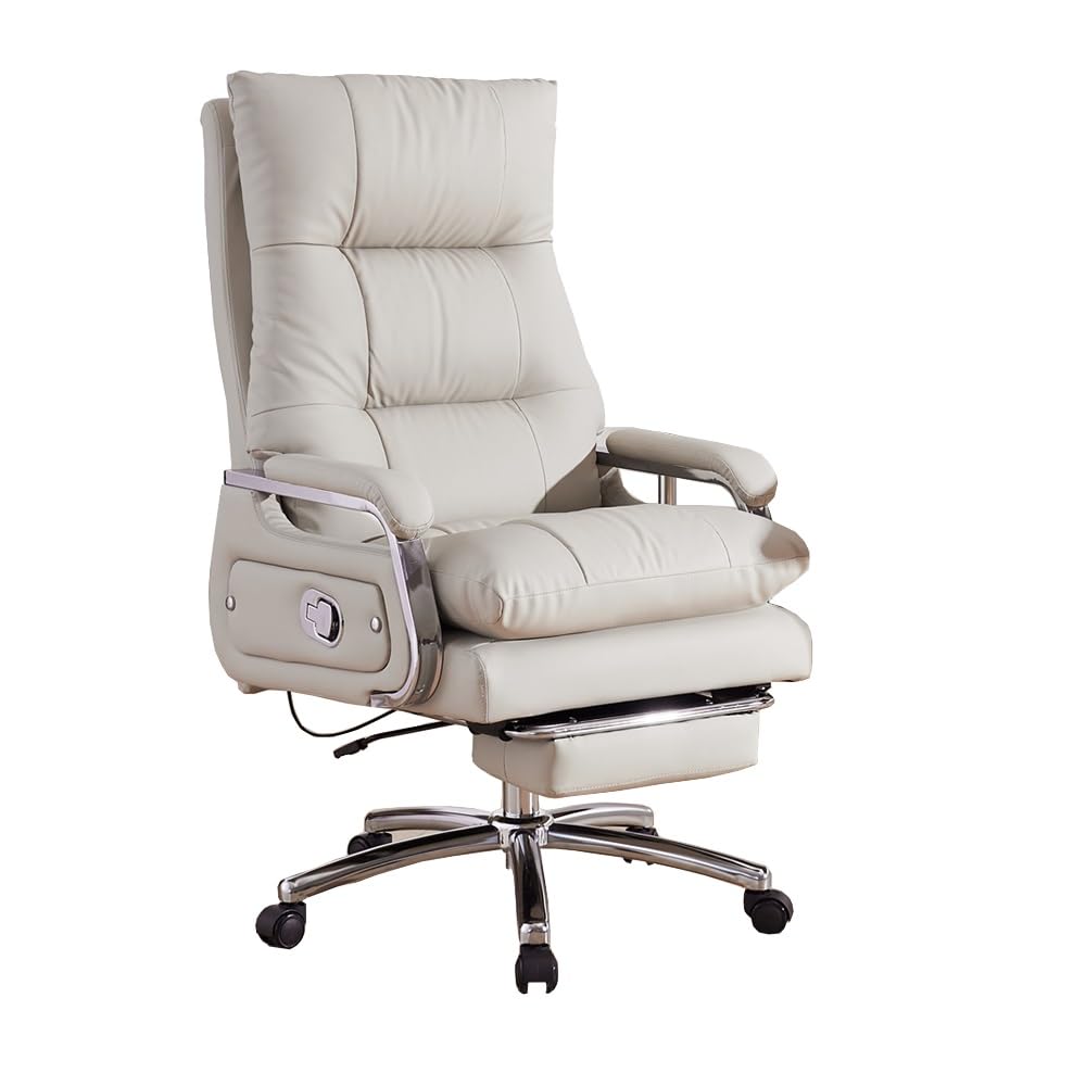 Ergonomiczne krzesło biurowe Fotel biurowy ze skóry premium do nauki w domu i pracy Wygodny fotel biurowy dla kadry kierowniczej Krzesło biurowe