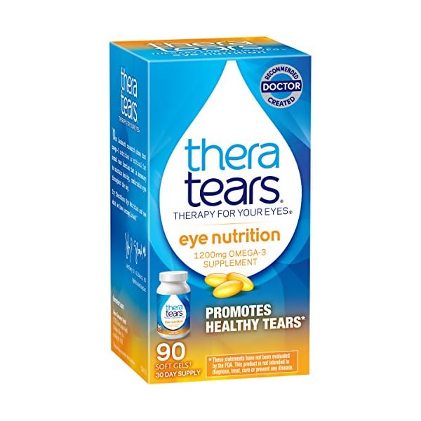TheraTears Omega 3 Supplement, 1200mg, 90 ct (Pack of 1)