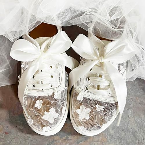 Image of Flat Satin Ribbon Shoelaces WEGOODZF 2cm Wide Shoestrings for Women Girls[2 Pair]