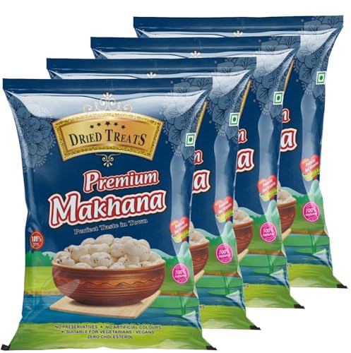 Image of Dried Treats Dried Fruits Nuts And Seeds (Makhana Salted, 800g (4x200g))