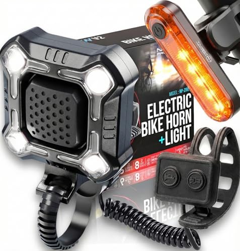 [New V2] ZIREN 120-140dB USB-C High-Traffic Bike Horn &...