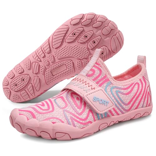 ATHMILE Kids Water Shoes Boys Girls Water Shoes Quick Dry Barefoot Beach Sports Swim Pool Summer Shoes(Little Kid/Big Kid)