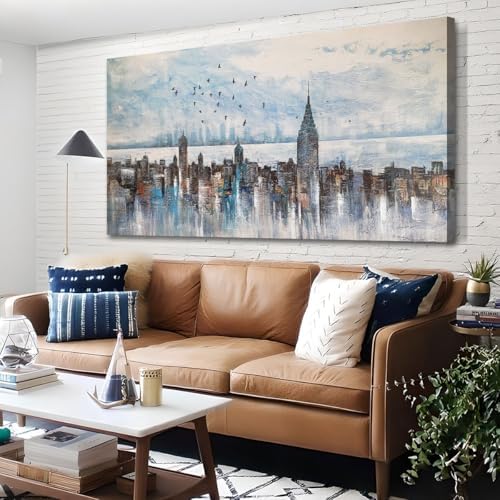 Amazon.com: Arjun Cityscape Wall Art New York City Skyline Canvas ...