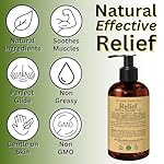 Relief Arnica Massage Oil – Great for Sports & Athletic Therapeutic Massage – All Natural - Arnica Montana for Sore Muscle Relief. Contains Sweet Almond, Jojoba, Grapeseed & Essential Oils 8oz - Image 4