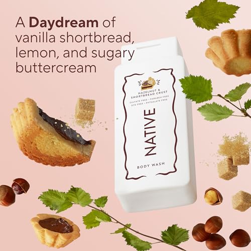 Native Body Wash Contains Naturally Derived Ingredients | For Women & Men, Sulfate, Paraben, & Dye Free Leaving Skin Soft and Hydrated | Limited Edition | Hazelnut & Shortbread Crust 18 oz - image 4