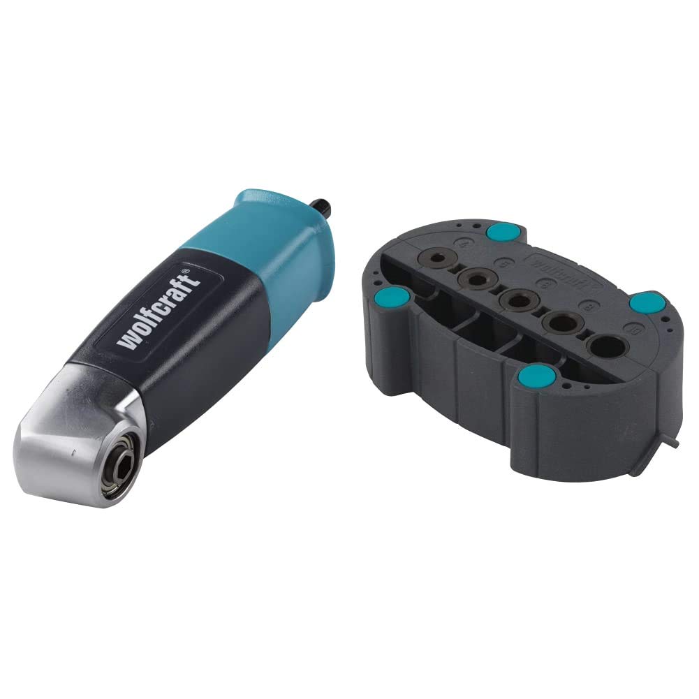 Wolfcraft 4688000 - Avvitatore Angolare A 90° & 4685000 - Accumobil, Supporto Per Foratura Mobile