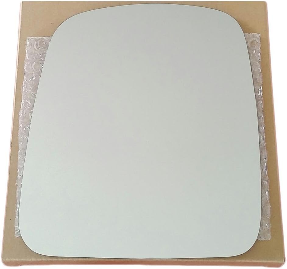 Mirror Glass and Adhesive for 03-08 Chevy Express / 03-08 GMC Savana Van Driver Left Side Replacement
