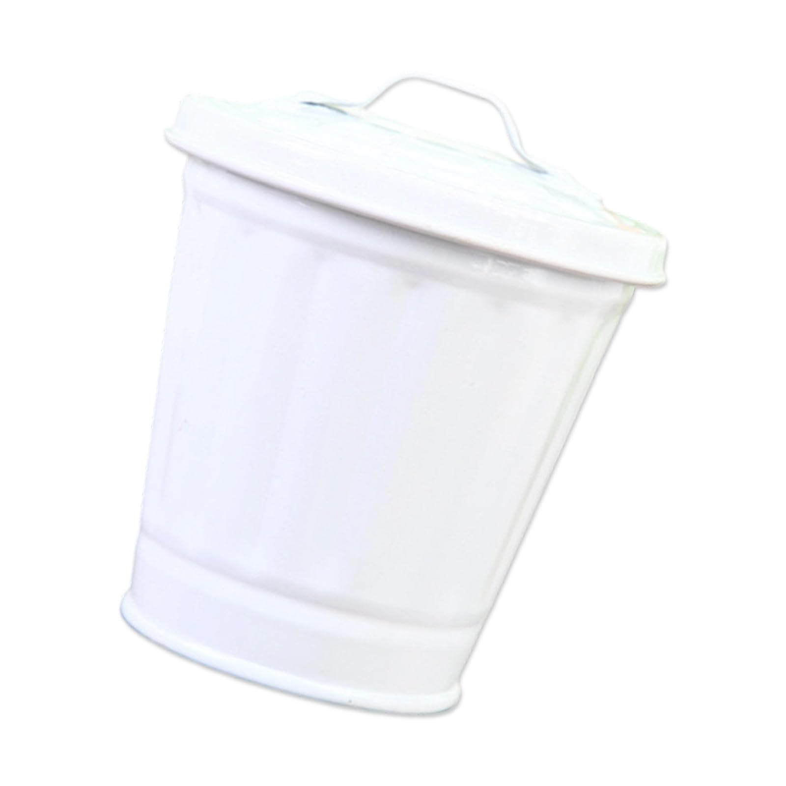 OSNIYAW Stylish Iron Waste Basket with Top Dustbin Strong and Compact for Multiple Room Decor Kitchen Iron Trash Can