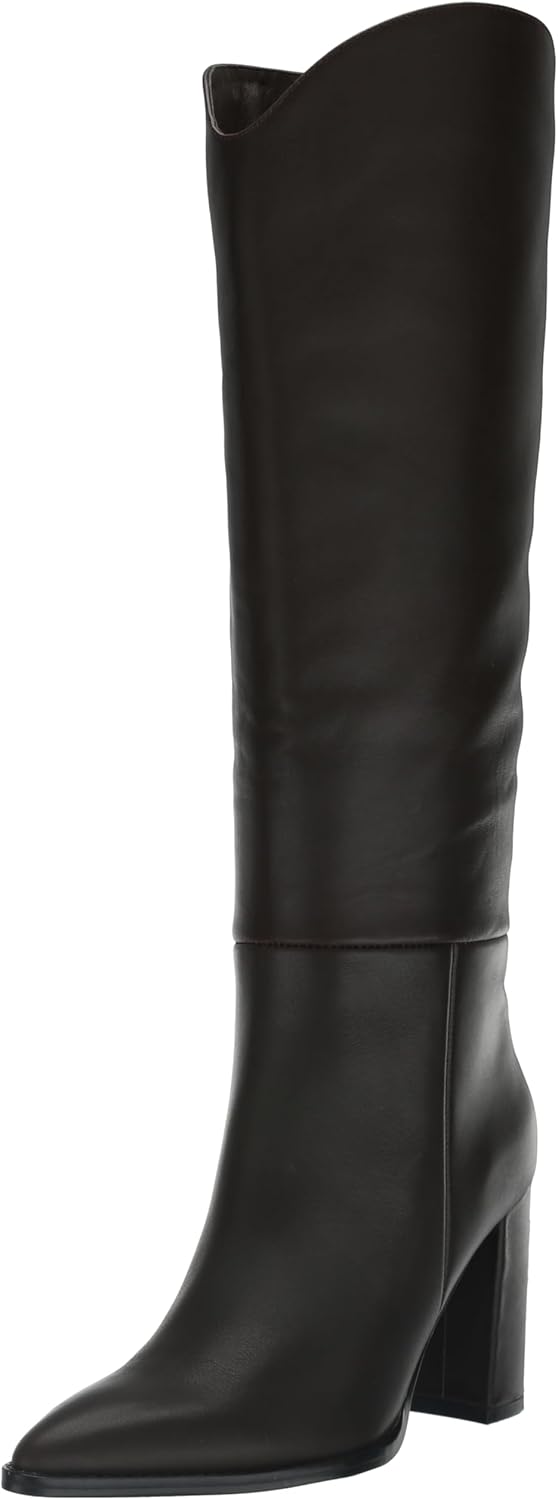 Steve Madden Women's Bixby Knee High Boot, Dark Brown, 7.5