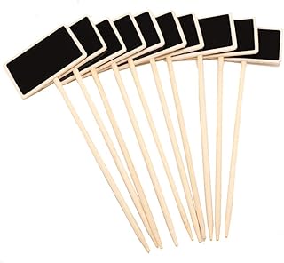 20 Pcs Mini Wood Chalkboard Gardening Plant Tags for Garden Decorative, ...