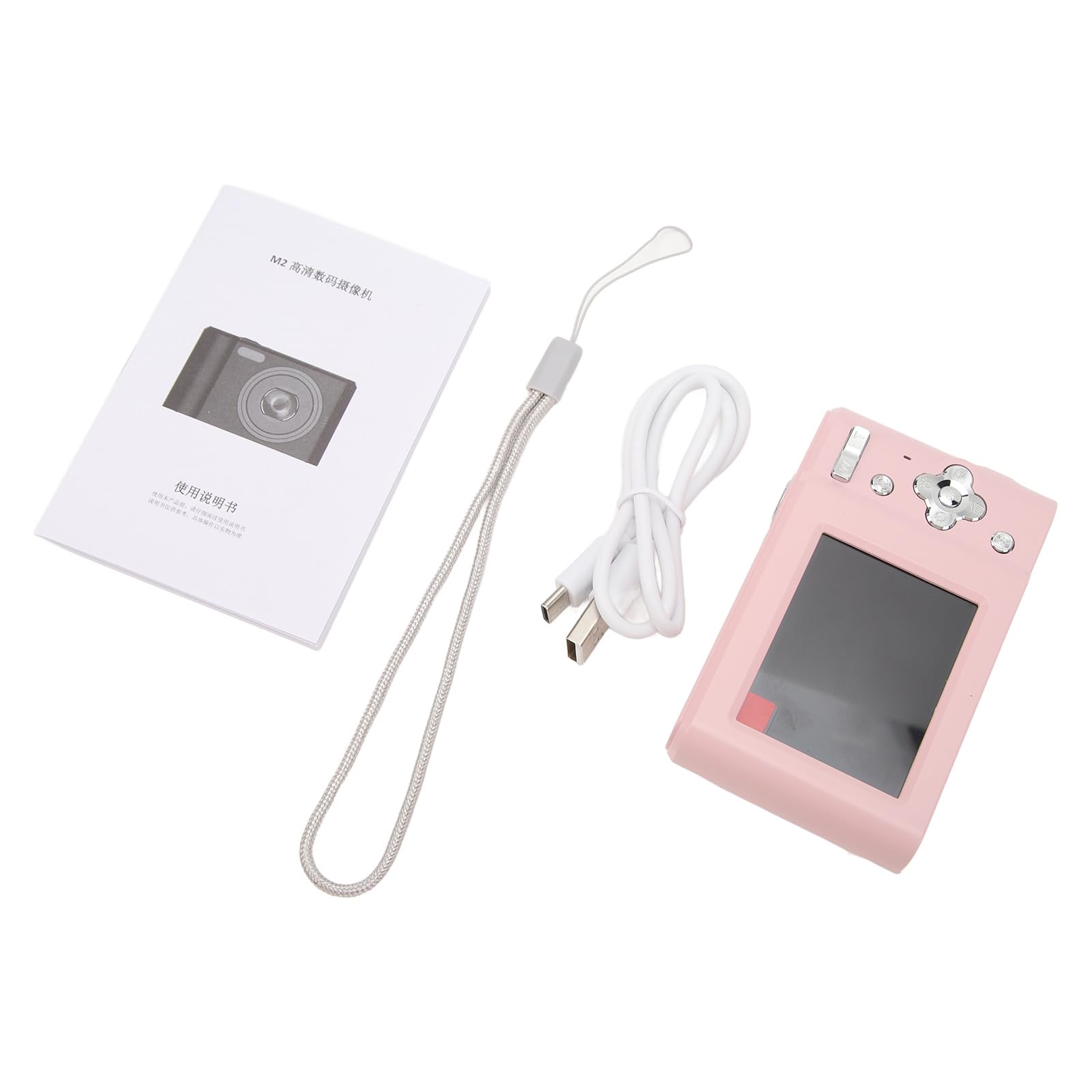 Cámara Digital para Estudiantes, 1080P HD 44MP Autofocus Vlogging Video & Photo Camera con Zoom Digital 16x, Cámara Compacta Recargable con Pantalla de 2,4 Pulgadas, Ideal para