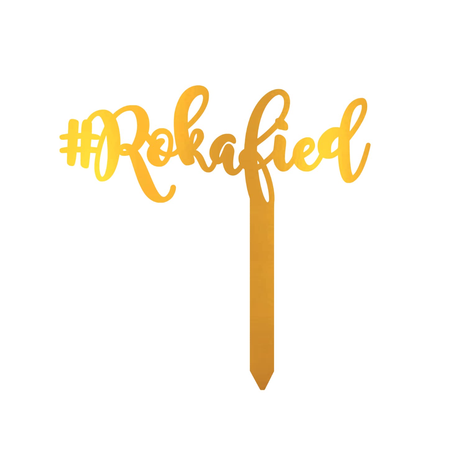 Incrizma Gold Acrylic Cake Topper | Decoration Supplies (Rokafied)
