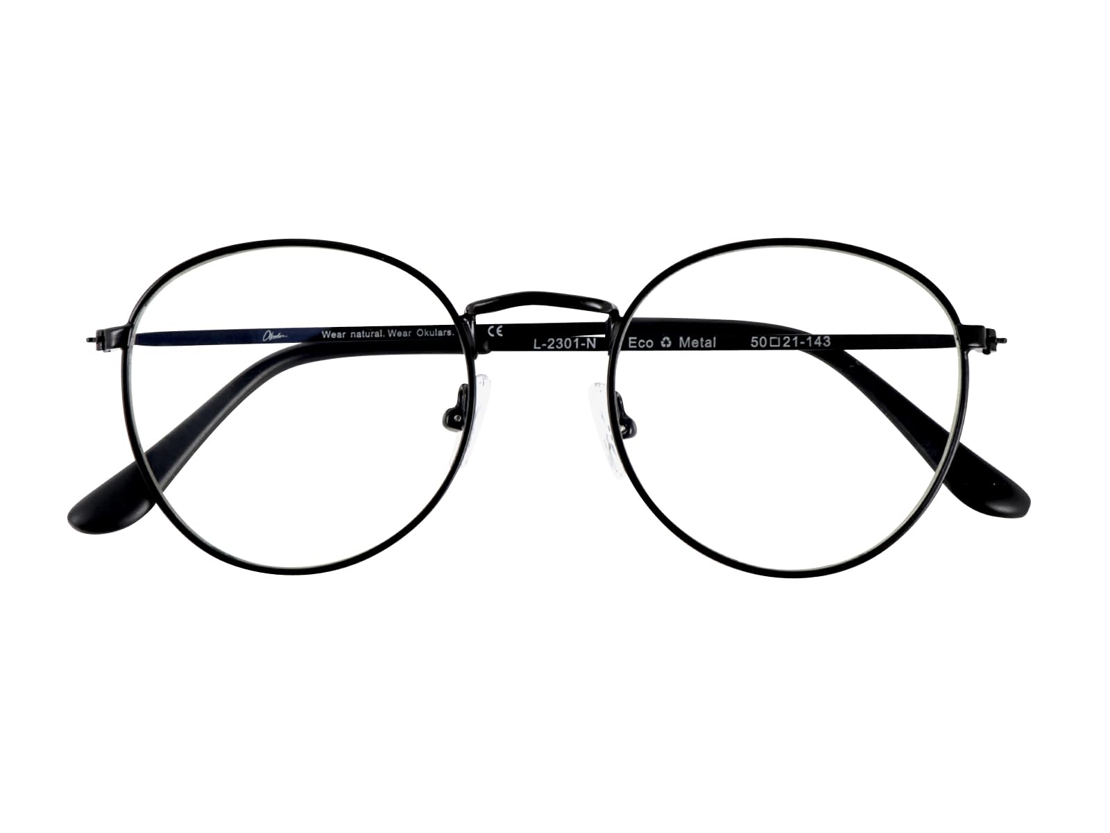 Eco Metal Reciclado - Gafas de filtro antiluz azul de descanso ajustables - Hombre y mujer - Talla única