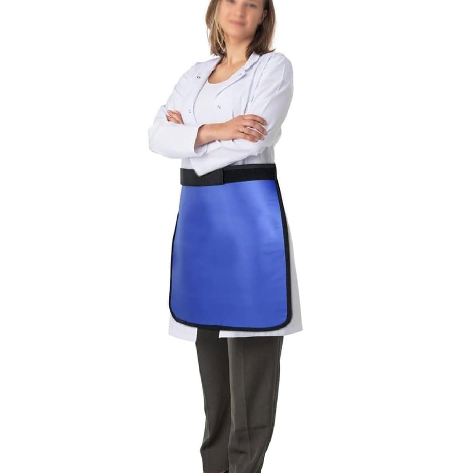 Delantal de Plomo de 0,5 mmpb Delantal de Medio Plomo para Rayos X Delantal con Escudo de Rayos X para Traje de protección radiológica