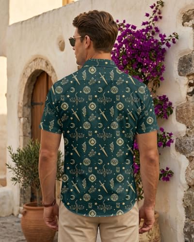 Image of 99TIMORO Movie Characters Hawaiian Shirt for Men Short Sleeve Top