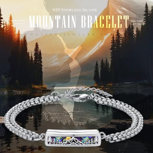 TUGHRA Ashes Bracelet for Women Urn Bracelet for Ashes 925 Sterling Silver Cremation Jewelry Memorial Gifts Keepsake Bracelet4