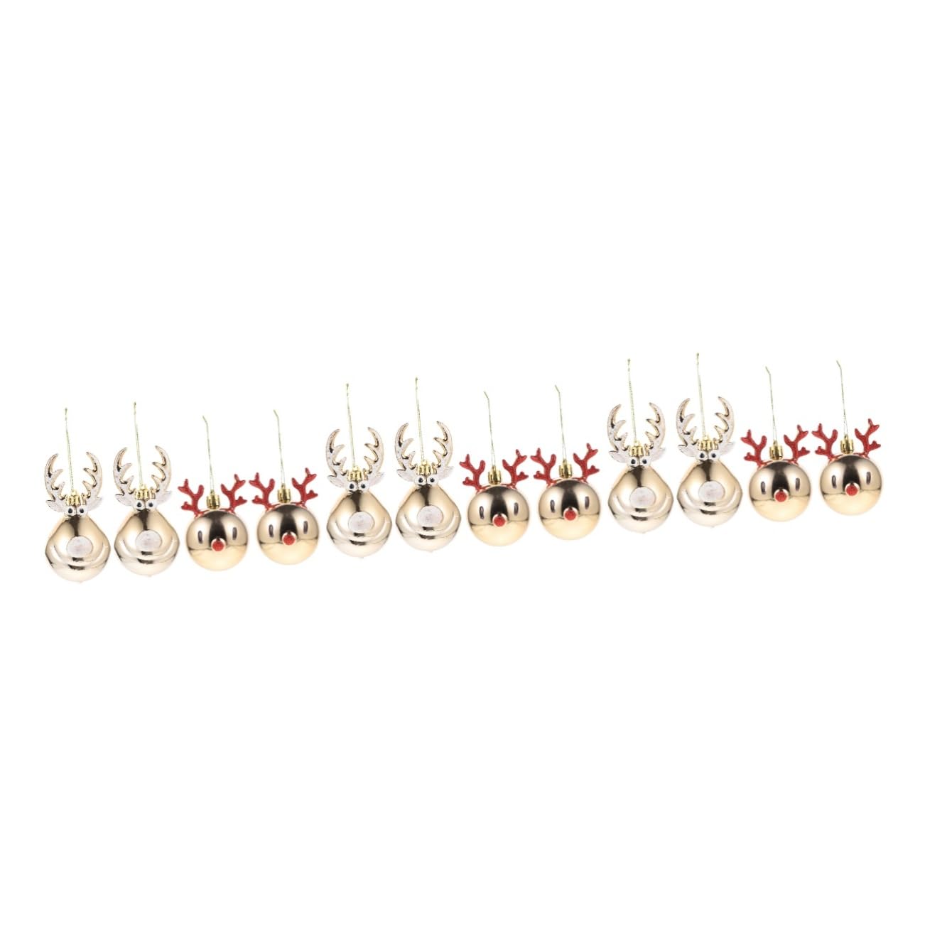 ABOOFAN 12stücke Cartoon Weihnachtsbaum Lustige Kugeln Für Festliche Deko Zufällige Designs Für Weihnachtsfeiern Und Festdekoration