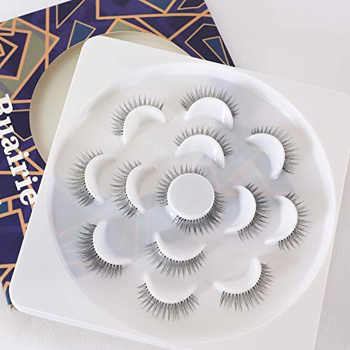 Ruairie False Eyelashes Natural Wispy Lashes 7 Pairs Handmade Wispies Eyelashes