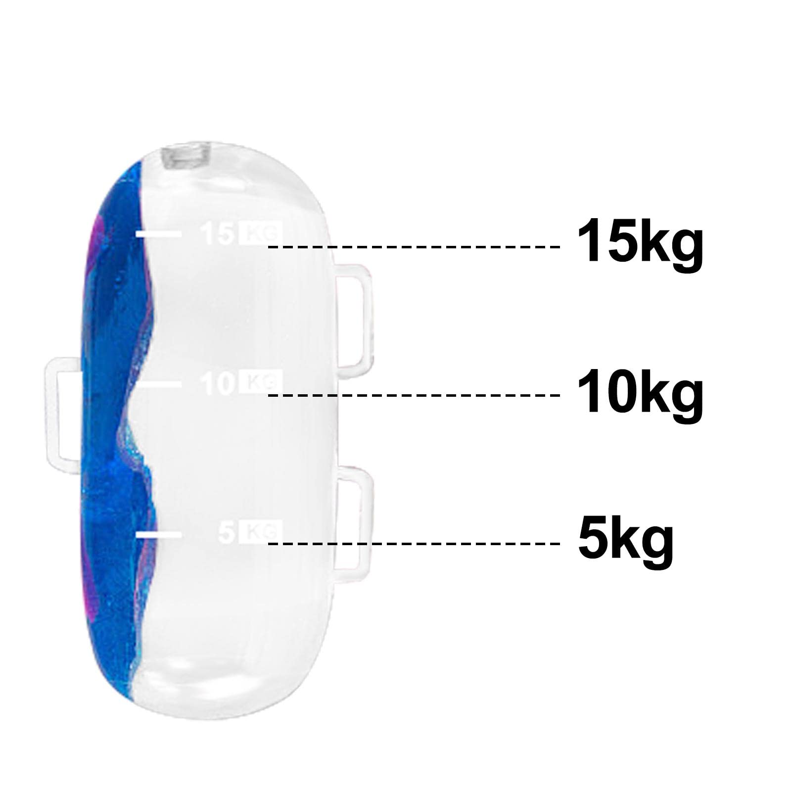 DEWU Bolsa de agua para fitness, tanto para entrenamiento de núcleo como de equilibrio, alternativa para bolsa de arena, gimnasio, saco de agua de entrenamiento de fitness con carga de peso para