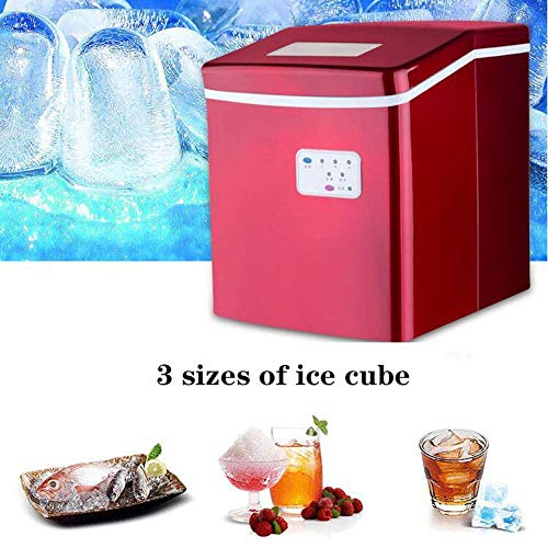 MXXHFC Eismaschine leise, kleine Eiswürfelmaschine, 12 kg in 24 Stunden 3 Größen Eiswürfel 9 Eiswürfel bereit in 8 13… – Bild 3