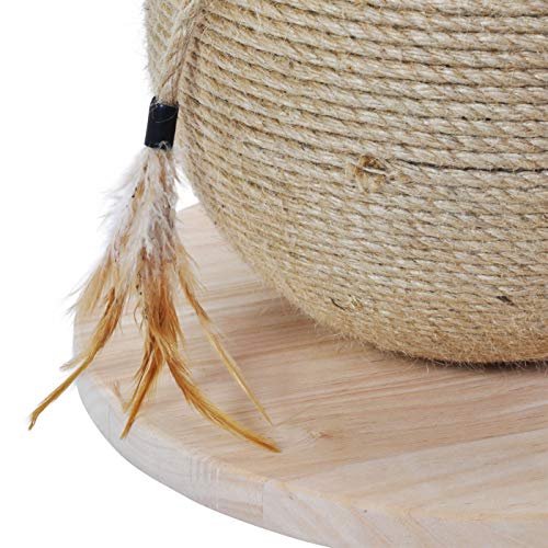 VOSS.PET Premium Kratzspielzeug in Kugelform aus Jute-Seilen, Vesta, 30x30cm, Kratzbaum