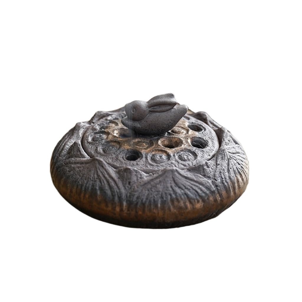 Incense Holder Base Study Aromatherapy Stove Buddhist Hall Ceramic Incense Burner Antique Desktop Ornaments