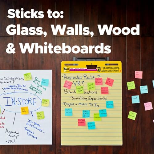 Post-it Super Sticky Easel Pad, 25 x 30 Inches, 30 Sheets/Pad, 4 Pads (561VAD4PK), Yellow Lined Premium Self Stick Flip Chart Paper, Super Sticking Power (561 VAD 4PK) - image 6
