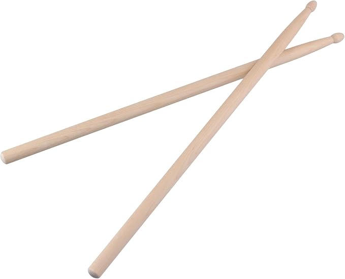 Set de 24 pares de baquetas clásicas 5A de madera de arce miniatura 8