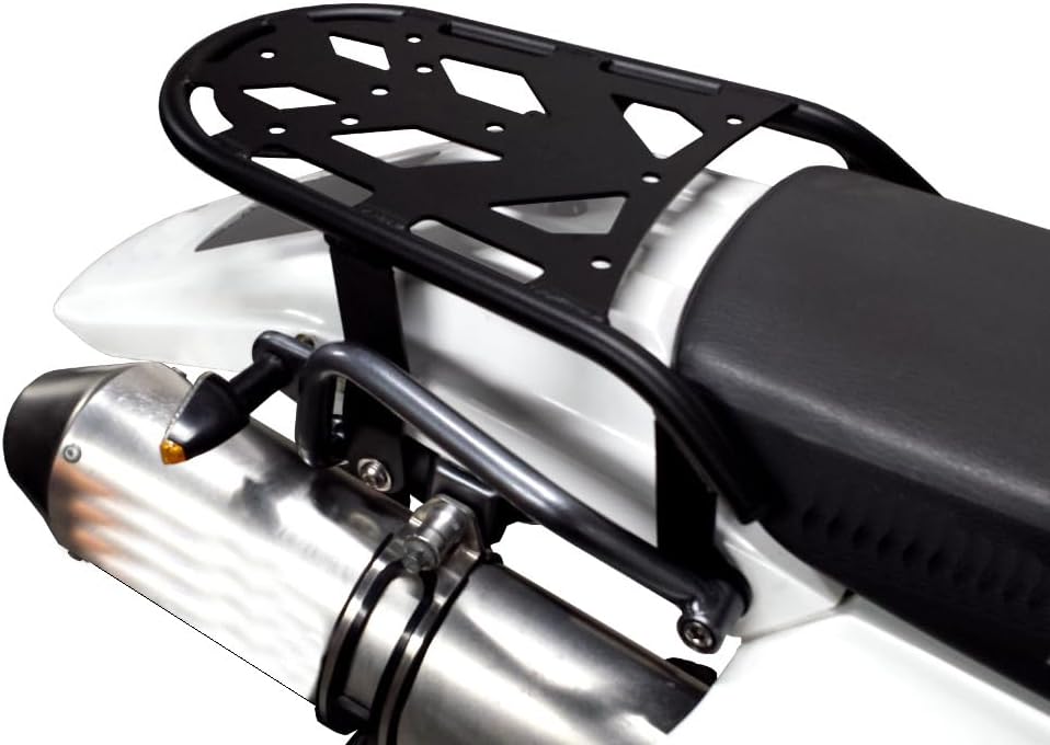 PMRACKS DR650 Rear Rack (1996-Present) DR 650 Luggage Rack 1996 1997 1998 2000 2001 2002 2003 2004 2005 2006 2007 2008 2009 2010 2012 2013 2014 2015 2017 2018 2019 2020 2021 2022 Cargo Carrier