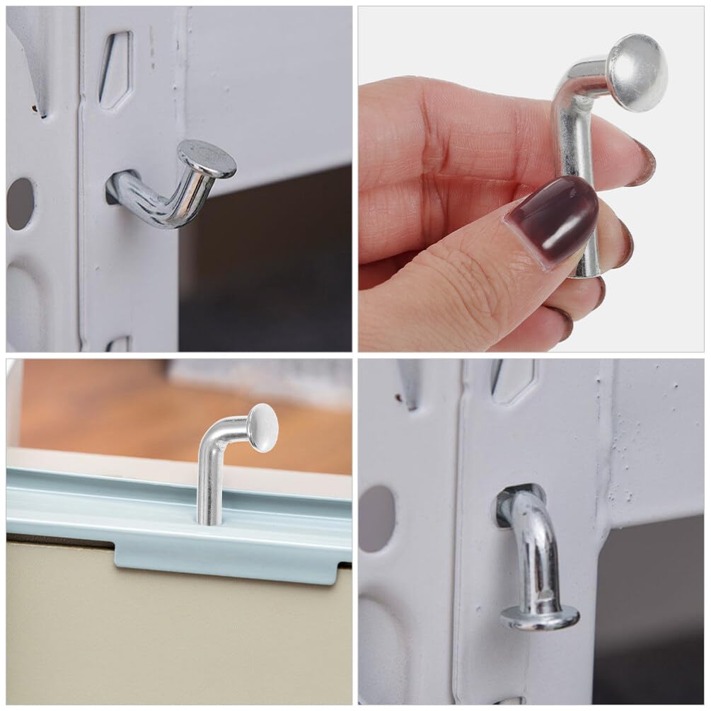 SOLUSTRE 50pcs J Bolt Drop Pin Pallet Rack Pin Safety Bolts Pallet Rack Accessories