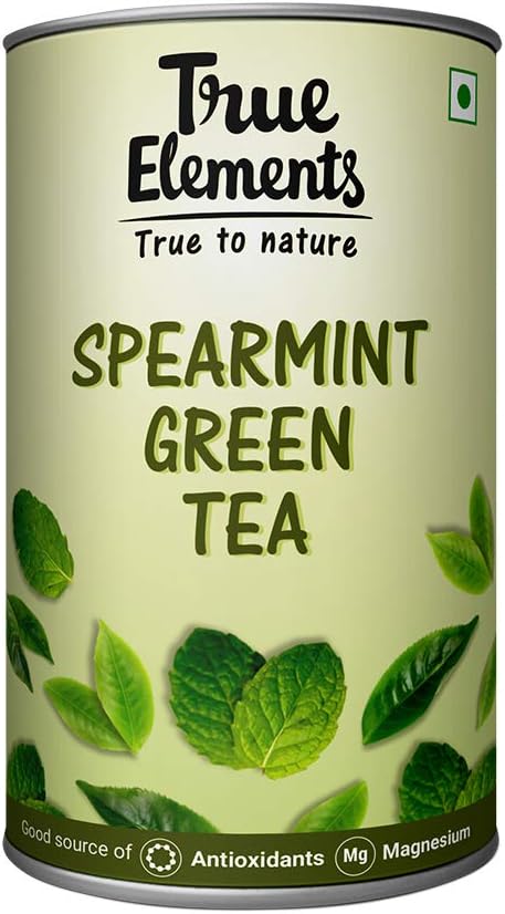 True Elements Spearmint Green Tea, 100g