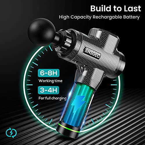 Massagepistool, Massage Gun Draagbare Spiermassager met Diepe Weefsels, Ultrastille 30 Snelheden Optionele Modi… - Afbeelding 4