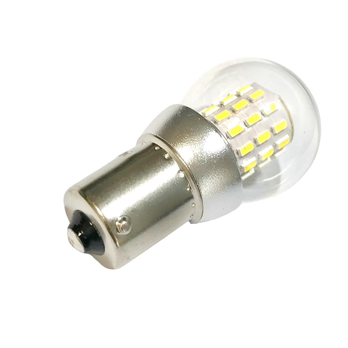Amazon | 電球形状 12V 24V LED S25 BA15S シングル球 2個セット 黄色