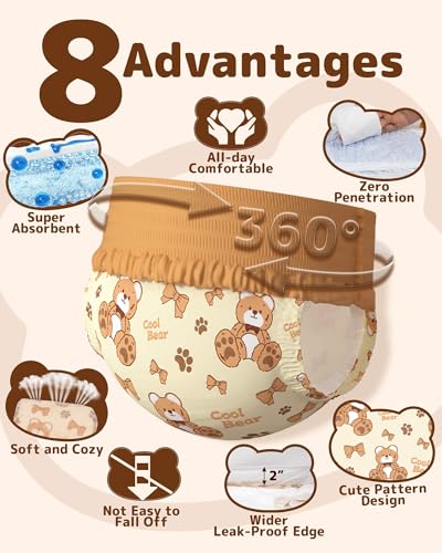Image of Dono Disposable Pull Up Dog Diapers Female for Small Dog, Size XS, 20 Count | 360 Elastic Waist, Ultra Absorbent Wider Leak-Proof Edges, For Doggy Female in Heat Peeing &Elderly incontinence, Tail Hole