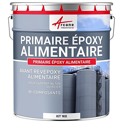 ARCANE INDUSTRIES Primaire pour peinture alimentaire cuve béton ou acier contenant des aliments PRIMAIRE EPOXY ALIMENTAIRE - 1 kg
